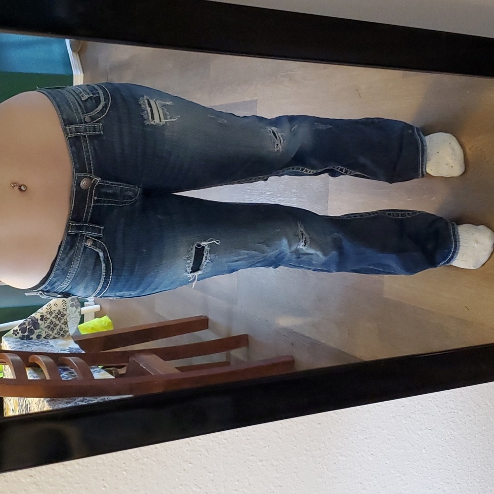 W32 L31 silver boot cut jeans NWOT